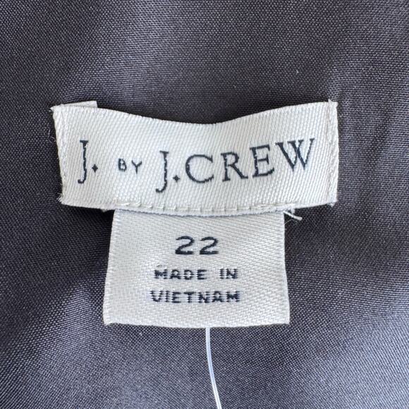 J. Crew Scalloped cami top Black Size 22 plus women’s tank relaxed Flowy NEW - Picture 4 of 9